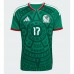 Mexiko Orbelin Pineda #17 Domáci futbalový dres MS 2026 Krátky Rukáv